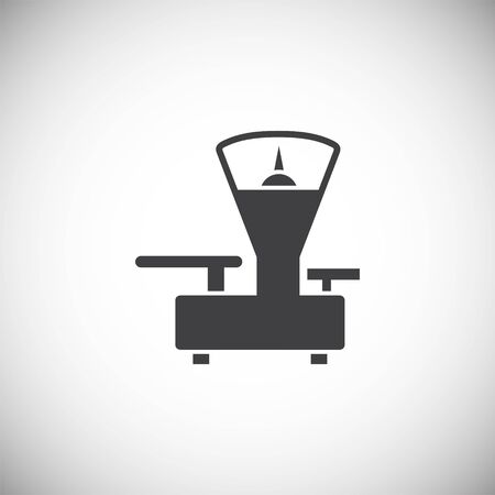 Scale icon on background for graphic and web design. Simple illustration. Internet concept symbol for website button or mobile appのイラスト素材