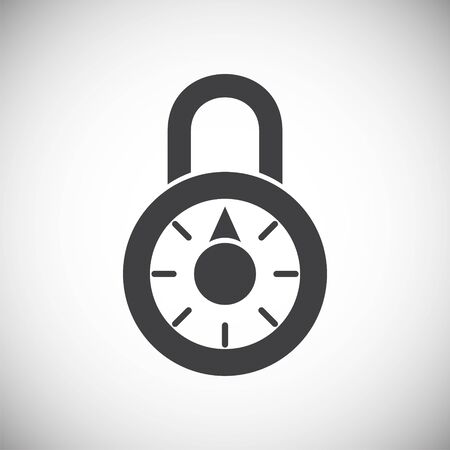 Smart lock icon on background for graphic and web design. Simple illustration. Internet concept symbol for website button or mobile appのイラスト素材