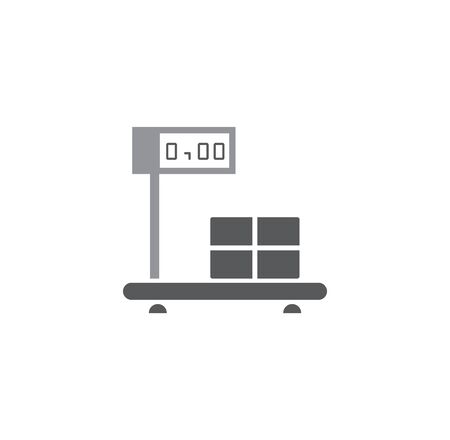 Scale icon on background for graphic and web design. Simple illustration. Internet concept symbol for website button or mobile appのイラスト素材