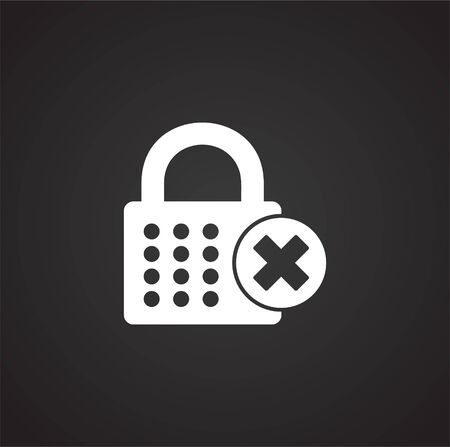 Smart lock icon on background for graphic and web design. Simple illustration. Internet concept symbol for website button or mobile appのイラスト素材