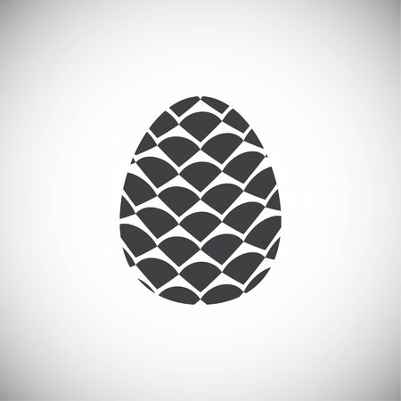 Pine cone icon on background for graphic and web design. Simple illustration. Internet concept symbol for website button or mobile appのイラスト素材