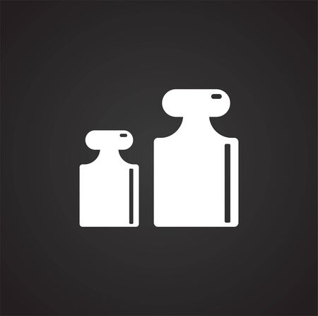 Scale related icon on background for graphic and web design. Simple illustration. Internet concept symbol for website button or mobile appのイラスト素材