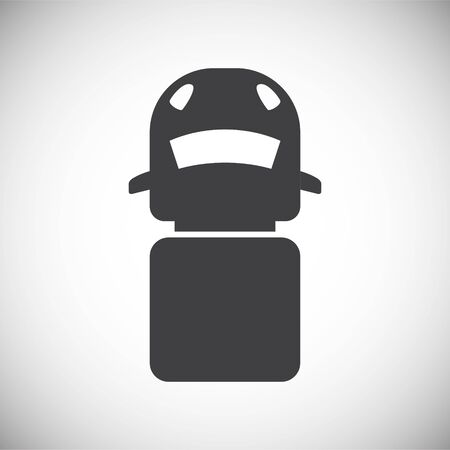 Car top view icon on background for graphic and web design. Simple illustration. Internet concept symbol for website button or mobile appのイラスト素材