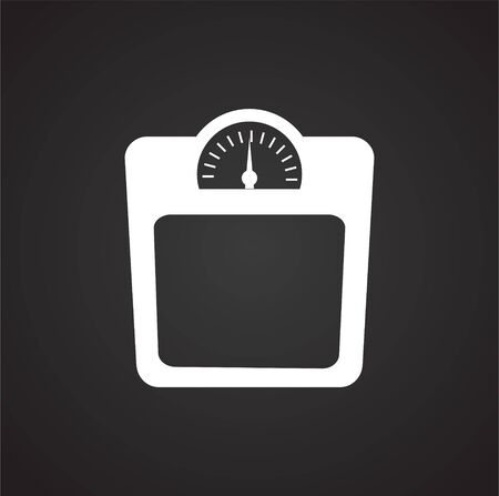 Scale related icon on background for graphic and web design. Simple illustration. Internet concept symbol for website button or mobile appのイラスト素材