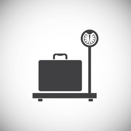 Scale related icon on background for graphic and web design. Simple illustration. Internet concept symbol for website button or mobile appのイラスト素材