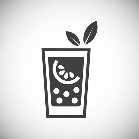 Cocktail related icon on background for graphic and web design. Simple illustration. Internet concept symbol for website button or mobile appのイラスト素材