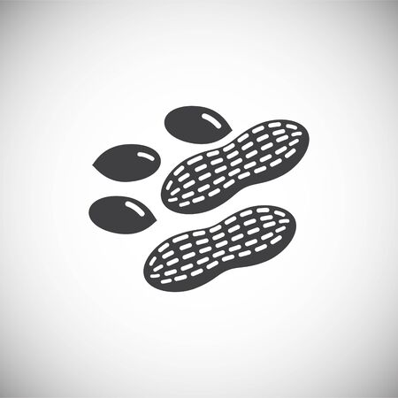 Nut related icon on background for graphic and web design. Simple illustration. Internet concept symbol for website button or mobile appのイラスト素材
