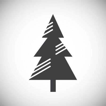 Christmas tree icon on background for graphic and web design. Simple illustration. Internet concept symbol for website button or mobile appのイラスト素材