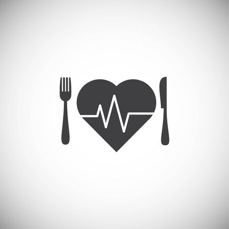 Diet related icon on background for graphic and web design. Simple illustration. Internet concept symbol for website button or mobile appのイラスト素材