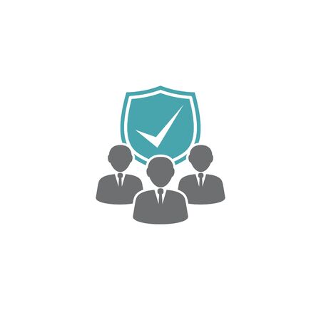 Insurance related icon on background for graphic and web design. Simple illustration. Internet concept symbol for website button or mobile appのイラスト素材