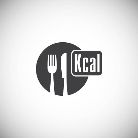 Diet related icon on background for graphic and web design. Simple illustration. Internet concept symbol for website button or mobile appのイラスト素材