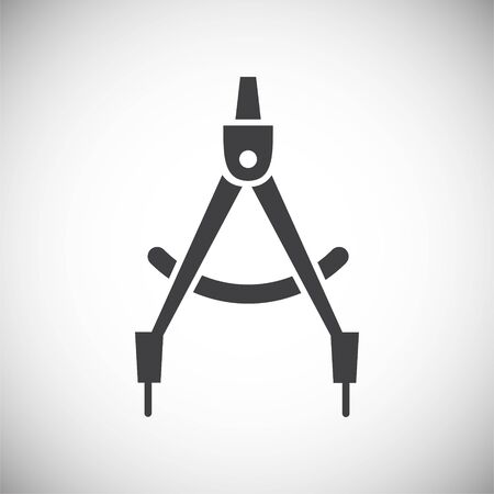 Measuring tool icon on background for graphic and web design. Simple illustration. Internet concept symbol for website button or mobile appのイラスト素材