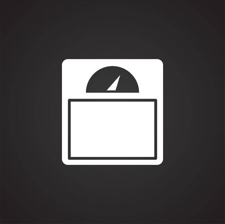 Measuring tool icon on background for graphic and web design. Simple illustration. Internet concept symbol for website button or mobile appのイラスト素材