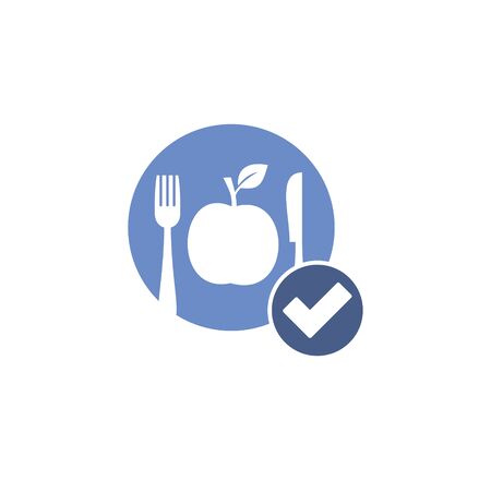 Diet related icon on background for graphic and web design. Simple illustration. Internet concept symbol for website button or mobile appのイラスト素材