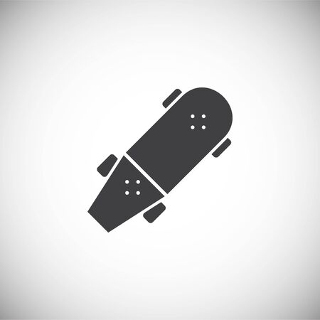 Skateboarding related icon on background for graphic and web design. Simple illustration. Internet concept symbol for website button or mobile appのイラスト素材