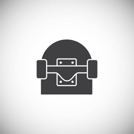 Skateboarding related icon on background for graphic and web design. Simple illustration. Internet concept symbol for website button or mobile appのイラスト素材