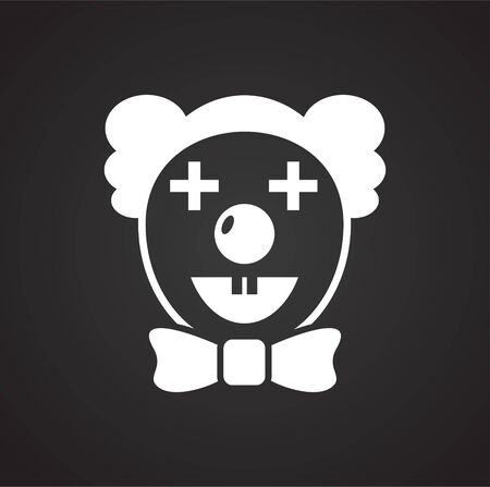 Circus related icon on background for graphic and web design. Simple illustration. Internet concept symbol for website button or mobile appのイラスト素材