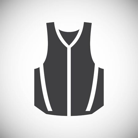 Life vest icons set on background for graphic and web design. Simple illustration. Internet concept symbol for website button or mobile appのイラスト素材