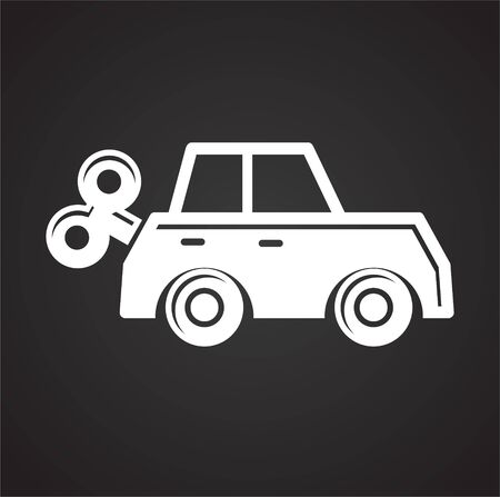 Toys icon on background for graphic and web design. Simple vector sign. Internet concept symbol for website button or mobile appのイラスト素材