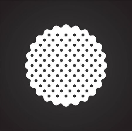 Cookie icon on background for graphic and web design. Simple vector sign. Internet concept symbol for website button or mobile appのイラスト素材