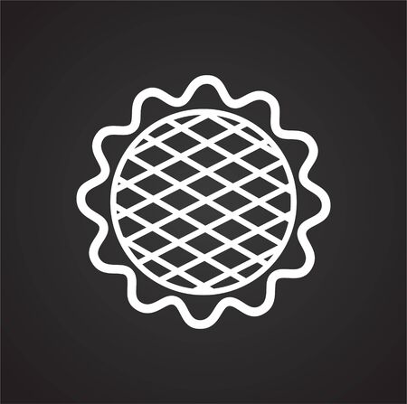 Cookie icon on background for graphic and web design. Simple vector sign. Internet concept symbol for website button or mobile appのイラスト素材