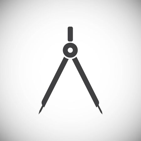 Measuring tool icon on background for graphic and web design. Simple illustration. Internet concept symbol for website button or mobile appのイラスト素材