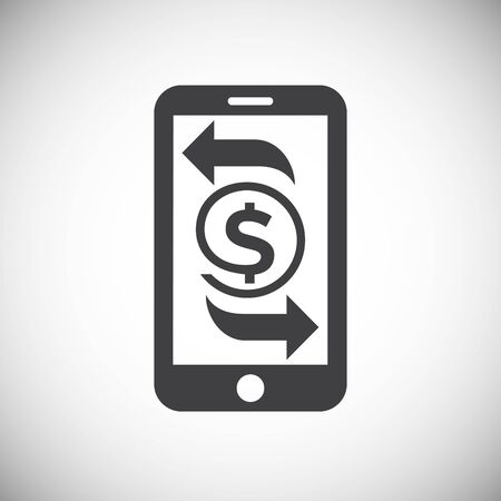Financial technologie related icon on background for graphic and web design. Simple illustration. Internet concept symbol for website button or mobile appのイラスト素材