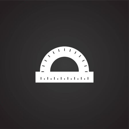 Measuring tool icon on background for graphic and web design. Simple illustration. Internet concept symbol for website button or mobile appのイラスト素材