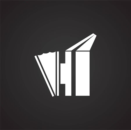 Beekeeping related icon on background for graphic and web design. Simple illustration. Internet concept symbol for website button or mobile appのイラスト素材