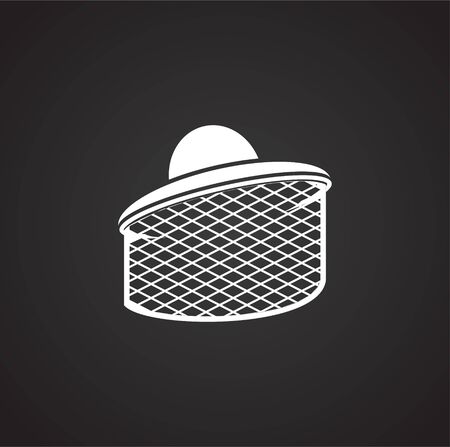Beekeeping related icon on background for graphic and web design. Simple illustration. Internet concept symbol for website button or mobile appのイラスト素材