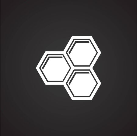 Beekeeping related icon on background for graphic and web design. Simple illustration. Internet concept symbol for website button or mobile appのイラスト素材