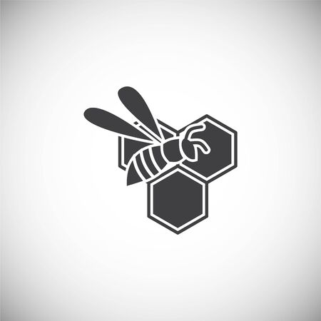 Beekeeping related icon on background for graphic and web design. Simple illustration. Internet concept symbol for website button or mobile appのイラスト素材