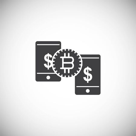 Financial technologie related icon on background for graphic and web design. Simple illustration. Internet concept symbol for website button or mobile appのイラスト素材