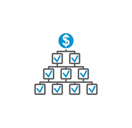 Financial technologie related icon on background for graphic and web design. Simple illustration. Internet concept symbol for website button or mobile appのイラスト素材