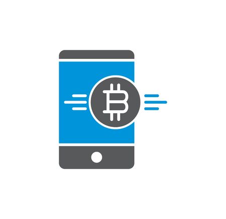 Financial technologie related icon on background for graphic and web design. Simple illustration. Internet concept symbol for website button or mobile appのイラスト素材
