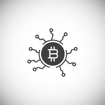 Financial technologie related icon on background for graphic and web design. Simple illustration. Internet concept symbol for website button or mobile appのイラスト素材