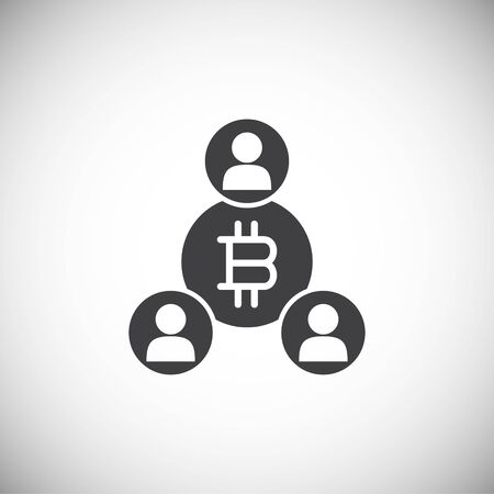 Financial technologie related icon on background for graphic and web design. Simple illustration. Internet concept symbol for website button or mobile appのイラスト素材