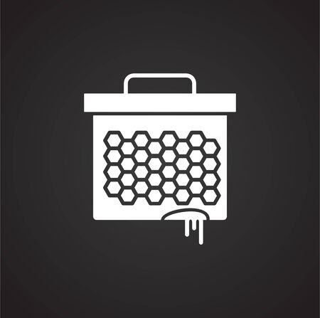Beekeeping related icon on background for graphic and web design. Simple illustration. Internet concept symbol for website button or mobile appのイラスト素材