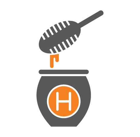 Beekeeping related icon on background for graphic and web design. Simple illustration. Internet concept symbol for website button or mobile appのイラスト素材