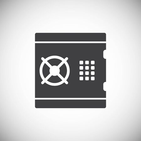 Money safe icon on background for graphic and web design. Simple illustration. Internet concept symbol for website button or mobile appのイラスト素材