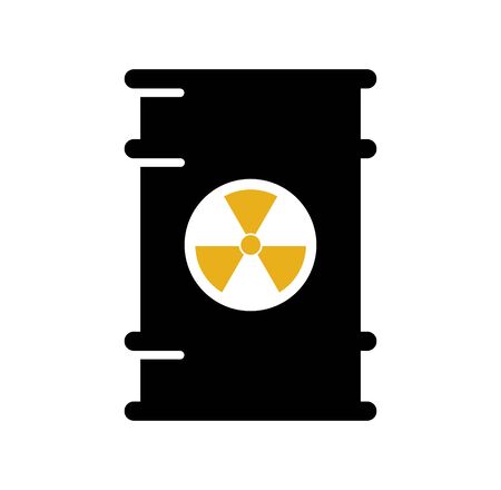 Radiation related icon on background for graphic and web design. Simple illustration. Internet concept symbol for website button or mobile appのイラスト素材