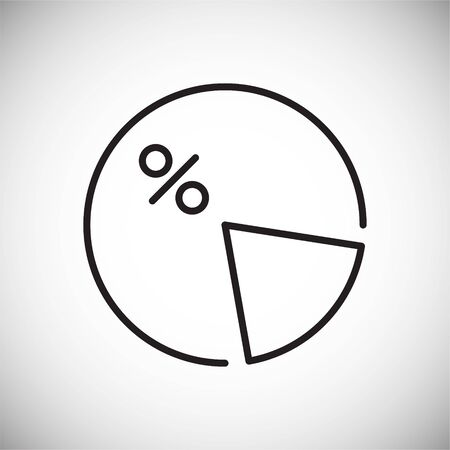 Graph line icon on background for graphic and web design. Simple vector sign. Internet concept symbol for website button or mobile appのイラスト素材