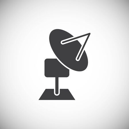 Antenna related icon on background for graphic and web design. Simple illustration. Internet concept symbol for website button or mobile app.のイラスト素材