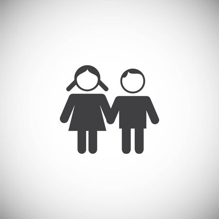 Family day related icon on background for graphic and web design. Simple illustration. Internet concept symbol for website button or mobile appのイラスト素材