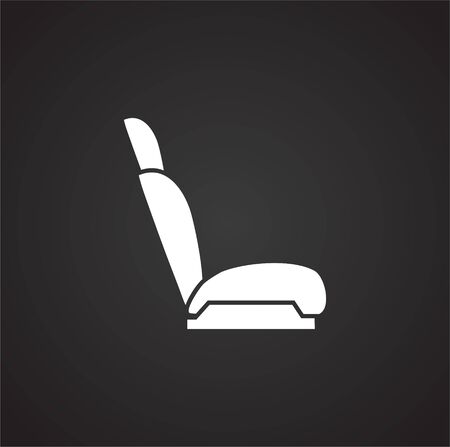 Car part related icon on background for graphic and web design. Simple illustration. Internet concept symbol for website button or mobile appのイラスト素材