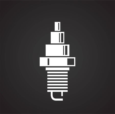 Car part related icon on background for graphic and web design. Simple illustration. Internet concept symbol for website button or mobile appのイラスト素材