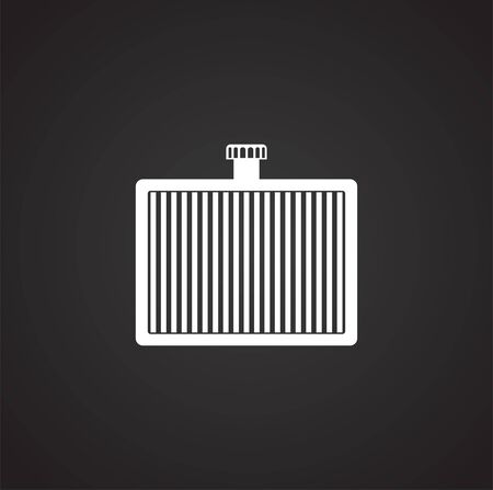 Car part related icon on background for graphic and web design. Simple illustration. Internet concept symbol for website button or mobile appのイラスト素材