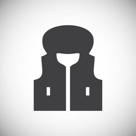 Life vest icons set on background for graphic and web design. Simple illustration. Internet concept symbol for website button or mobile appのイラスト素材