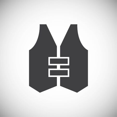 Life vest icons set on background for graphic and web design. Simple illustration. Internet concept symbol for website button or mobile appのイラスト素材