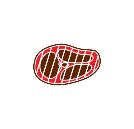 Steak related icons set on background for graphic and web design. Simple illustration. Internet concept symbol for website button or mobile appのイラスト素材